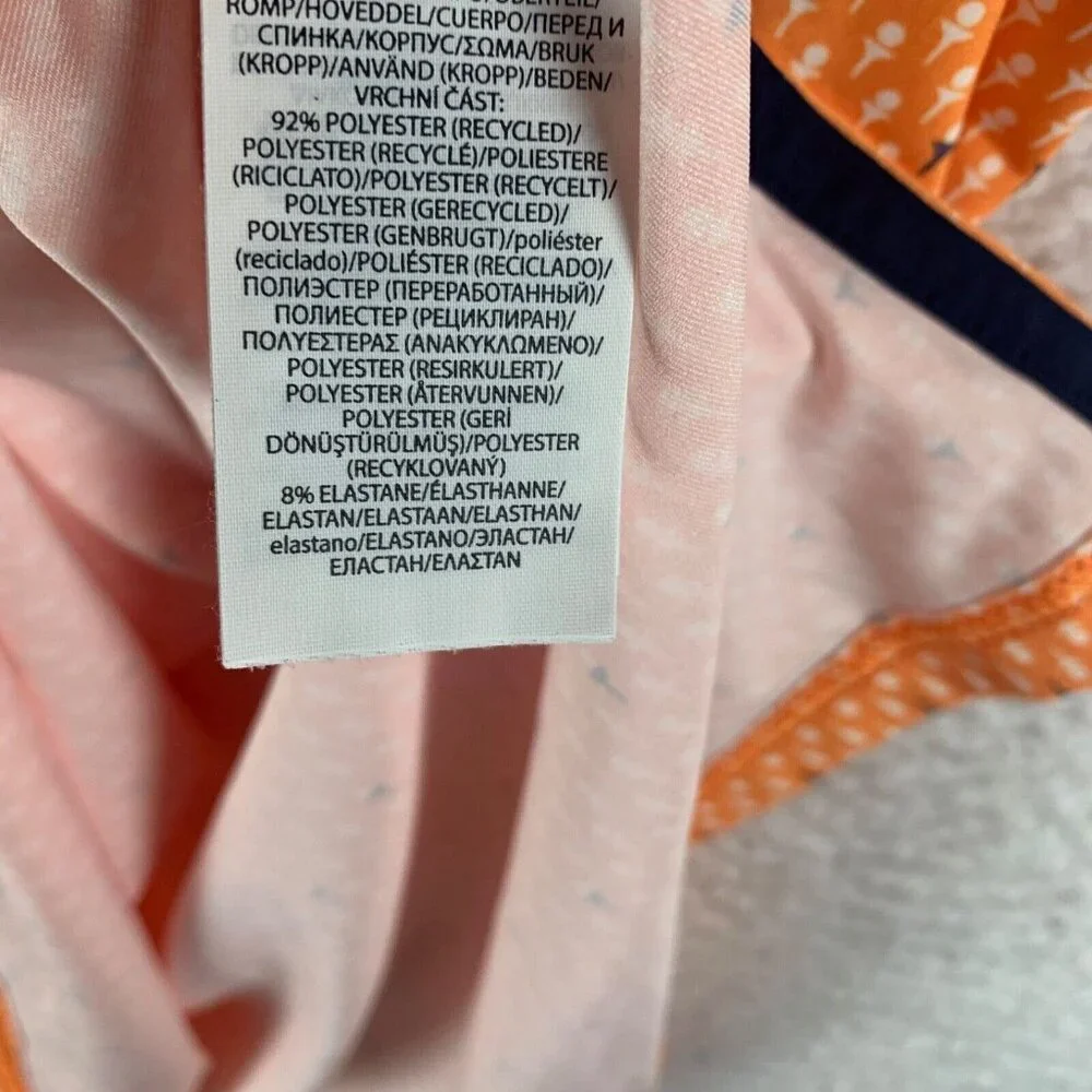 RLX Ralph Lauren Men's B&O Railroad Museum Golf Polo Shirt in Orange Size L 8971